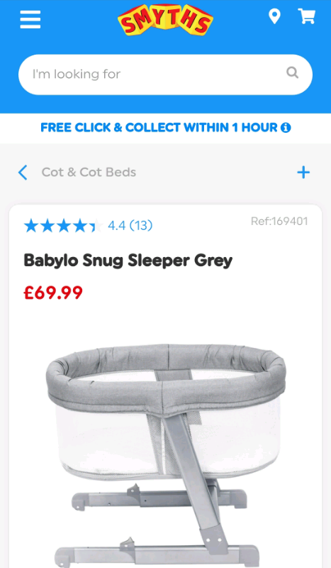 babylo snug sleeper grey